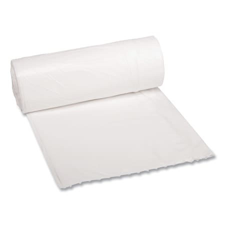 Boardwalk 10 gal Trash Bags, 39 in x 23 in, 0.4 mil, White, 500 PK H4823LWKR01